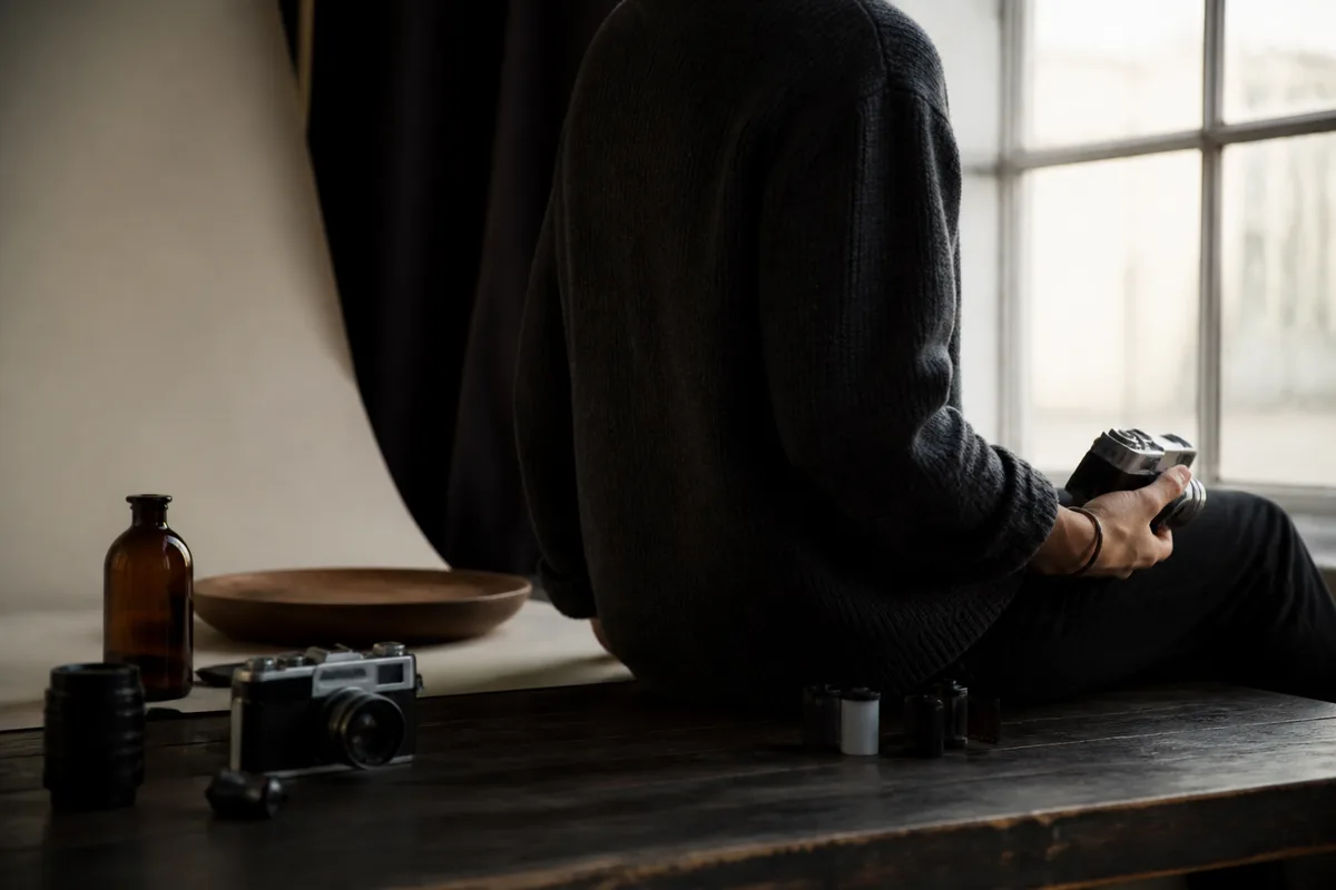Portrait en lumière douce d&rsquo;une personne assise près d&rsquo;une grande fenêtre