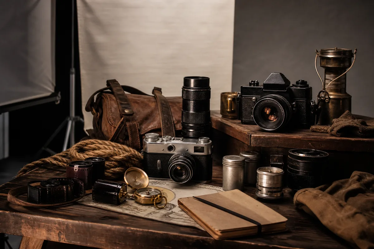 Séance photo d'aventure : l'esprit Indiana Jones en studio